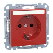 SCHUKO-Steckdose rrt mit Schriftfeld MEG2302-0306 