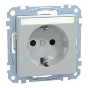 SCHUKO-Steckdose lgr mit Schriftfeld MEG2302-0329 