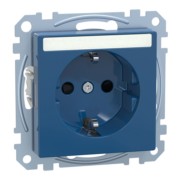 SCHUKO-Steckdose bl mit Schriftfeld MEG2302-0378 