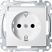 SCHUKO-Steckdose pws mit Schriftfeld MEG2302-0419 