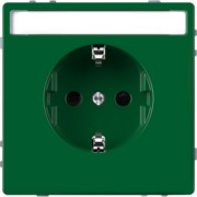 SCHUKO-Steckdose gn mit Schriftfeld MEG2302-6004 