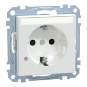 SCHUKO-Steckdose aws Ko.Licht Schriftfeld MEG2303-0325 