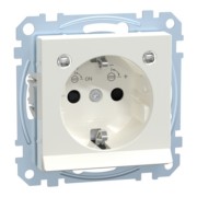 SCHUKO-Steckdose pws/gl Lichtausl.LED-Bel. MEG2304-0319 