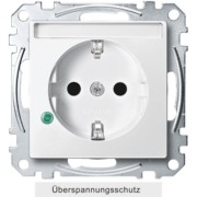 SCHUKO-Steckdose pws Übersp.Sch.Schriftf. MEG2305-0419 