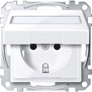 SCHUKO-Steckdose aws Klappd.Schriftfeld MEG2312-0325 