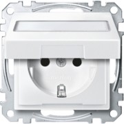 SCHUKO-Steckdose pws Klappd.Schriftfeld MEG2312-0419 