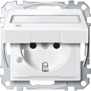 SCHUKO-Steckdose pws Klappd.Li.Schrift. MEG2313-0419 