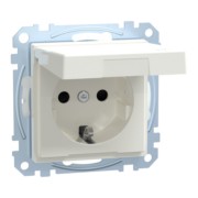 SCHUKO-Steckdose pws Klappdeckel IP44 MEG2314-0319 