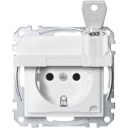 SCHUKO-Steckdose pws Klappdeckel MEG2315-0419 