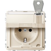SCHUKO-Steckdose ws Klappd.Schriftfeld MEG2316-7244 