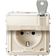 SCHUKO-Steckdose ws Klappd.Schriftfeld MEG2317-7244 