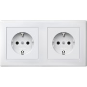 SCHUKO-Steckdose pws Doppel MEG2328-1519 