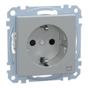 SCHUKO-Steckdose alu Kennz.Waschmaschine MEG2352-0460 
