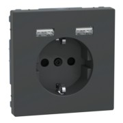 SCHUKO-Steckdose m.USB Ladegerät anth MEG2366-6034 