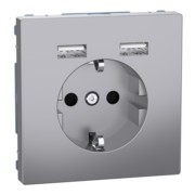 SCHUKO-Steckdose m.USB Ladegerät eds MEG2366-6036 