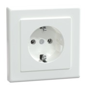 SCHUKO-Steckdose aws/gl volle Abdeckplatte MEG2401-1425 