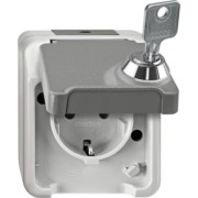 SCHUKO-Steckdose lichtgrau MEG2417-8029 