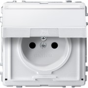 Steckdose pws Schuko.stift Klappd. MEG2612-7219 