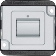 Aus/Wechsel-Kontr.schalter 1-polig, mattsilber MEG3106-7060 