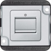 Aus/Wechselschalt-Einsatz 1-polig, mattsilber MEG3116-7060 