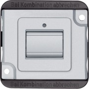 Wechseltaster-Einsatz 1-polig, mattsilber MEG3156-7060 