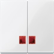 Doppelwippe pws/gl mit Fenster (rot) MEG3456-0319 