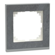 Decor-Rahmen 1-fach Schiefer/aluminium MEG4010-3669 