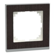 Decor-Rahmen 1-fach Wenge/aluminium MEG4010-3671 