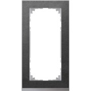 Decor-Rahmen 2-fach Schiefer/aluminium MEG4025-3669 