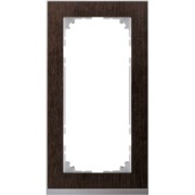 Decor-Rahmen 2-fach Wenge/aluminium MEG4025-3671 