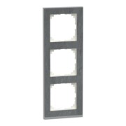 Decor-Rahmen 3-fach Schiefer/aluminium MEG4030-3669 