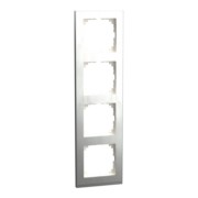 Decor-Rahmen 4-fach Edelstahl/aluminium MEG4040-3646 