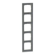 Decor-Rahmen 5-fach Schiefer/aluminium MEG4050-3669 