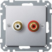 Steckdose alu für Audio Anschluss MEG4350-0460 