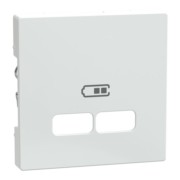Zentralplatte ws/glanzf.USB Lade. MEG4367-0325 