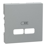 Zentralplatte alu f.USB Ladest.Einsatz MEG4367-0460 