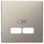 Zentralplatte ni-metall f.USB Ladest.Einsatz MEG4367-6050 