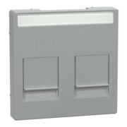 Zentralplatte 2f.alu f.Mod.Jack Schr.feld MEG4564-0460 