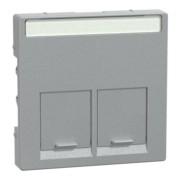 Zentralplatte 2fach alu MEG4574-0460 