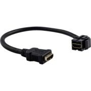 HDMI-Keystone m.Kabelpeitsche sw MEG4583-0002 