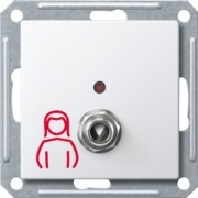 Systemsteckdose pws/gl f.Birntaster o.Licht MEG4846-0319 