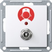 Ruftaster aws/gl mit Sys.Steckdose MEG4847-0325 