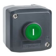Gehäuse m.Taster fl gn 1S1Ö (I) XALD102E 