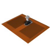 Dachhaken m. Konsole Alpha-Platte rot 11500-00 
