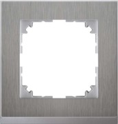 Decor-Rahmen 1-fach Edelstahl/aluminium MEG4010-3646 