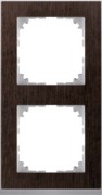 Decor-Rahmen 2-fach Wenge/aluminium MEG4020-3671 