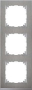 Decor-Rahmen 3-fach Edelstahl/aluminium MEG4030-3646 