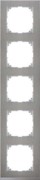 Decor-Rahmen 5-fach Edelstahl/aluminium MEG4050-3646 