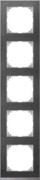 Decor-Rahmen 5-fach Schiefer/aluminium MEG4050-3669 