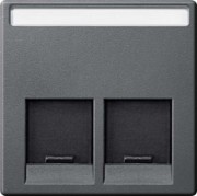 Zentralplatte 2fach anth MEG4574-0414 